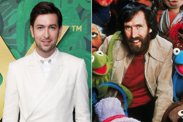 <p>David Livingston/Getty Images; Bettmann Archive/Getty Images</p> Nicholas Braun and Jim Henson