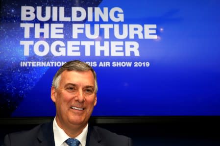 FILE PHOTO: Boeing Commercial Airplanes CEO Kevin McAllister attends the 737 MAX 8 commercial announcement during the 53rd International Paris Air Show at Le Bourget Airport near Paris