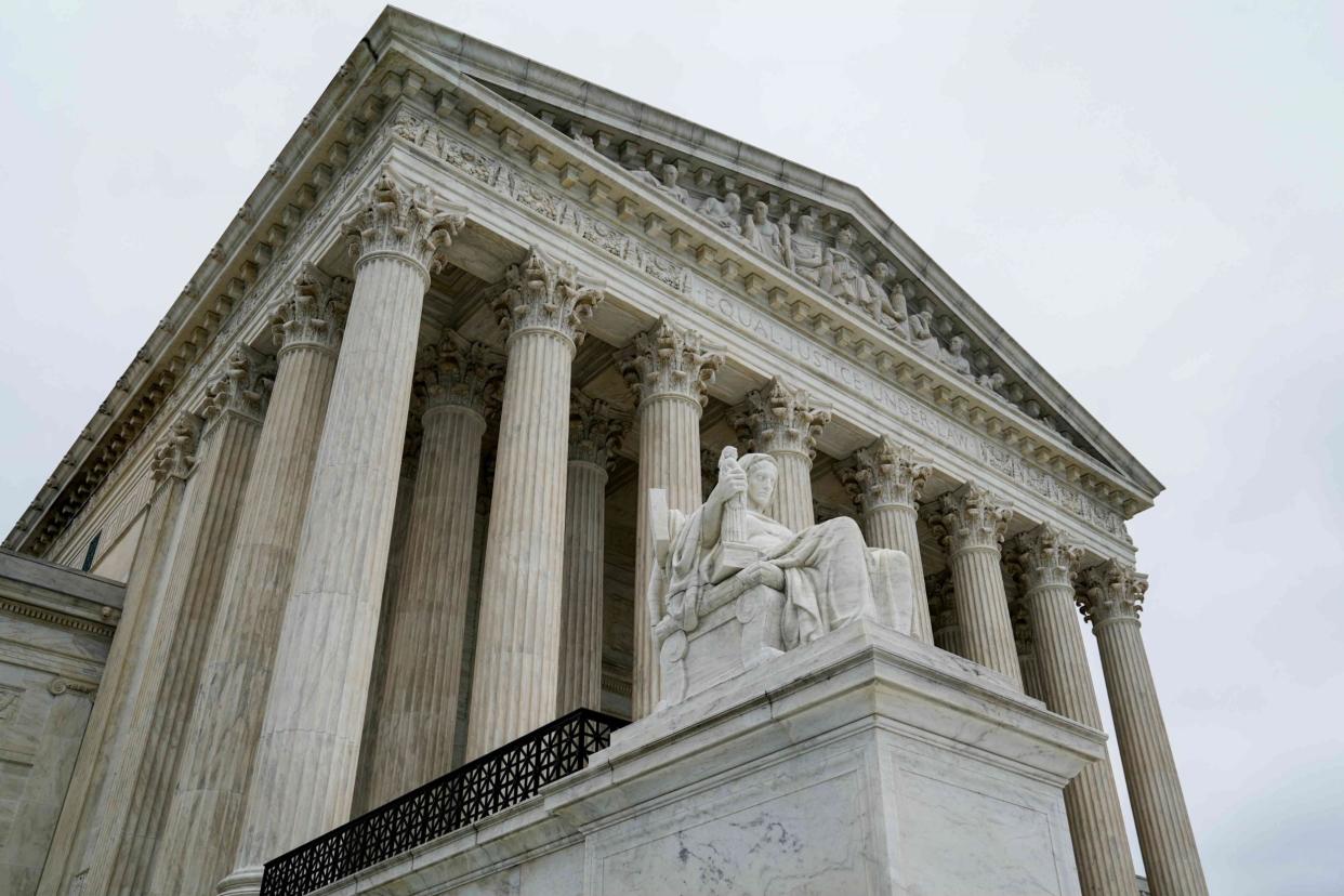 The Supreme Court handed down the decision, citing free speech protections for the clinics: Erin Schaff/Reuters