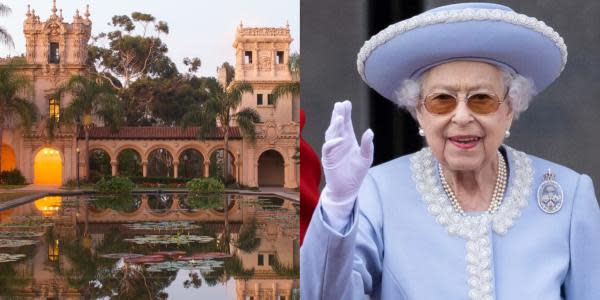 Se reúnen y despiden a la Reina Isabel II en Balboa Park