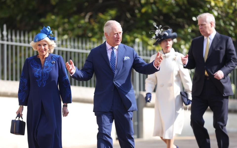 The King and Queen Consort were joined by other members of the family including the Duke of York and the Princess Royal - Kelvin Bruce