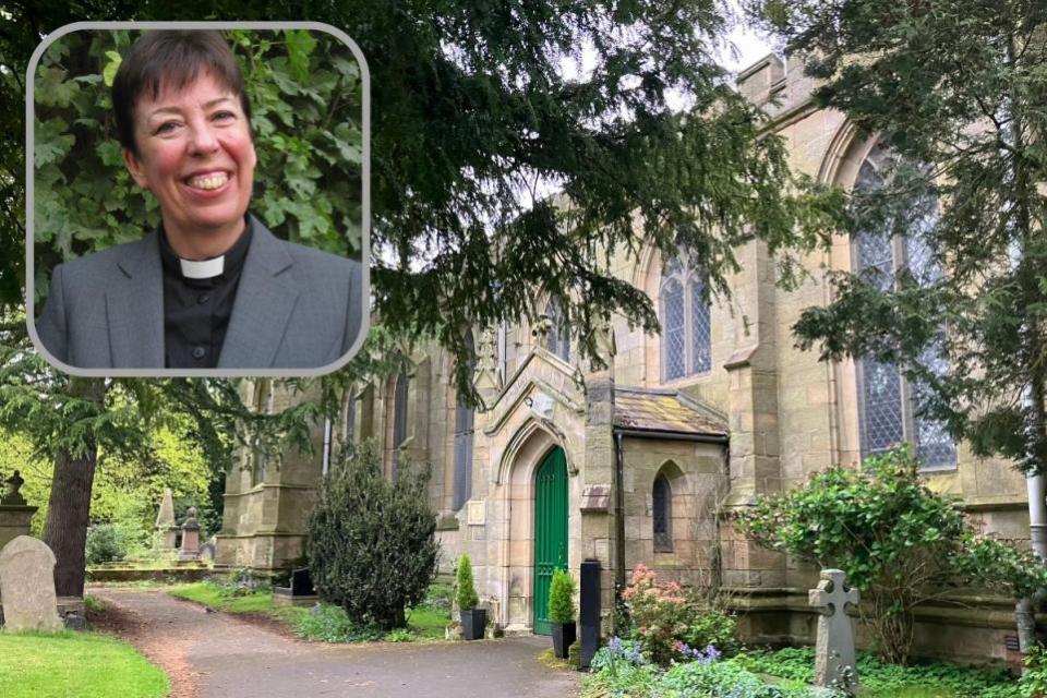 Stourbridge News: Holy Trinity Church, Wordsley, with (inset) Nikki Groarke - Archdeacon of Dudley