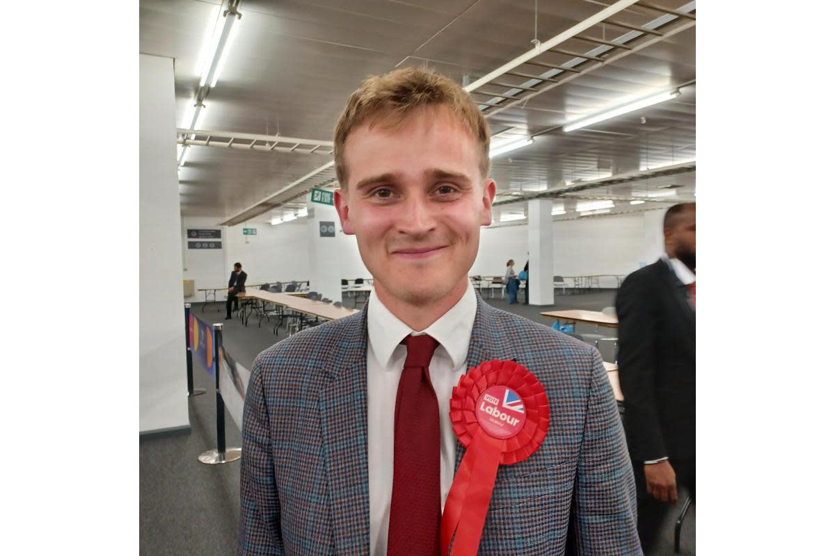 Keir Mather at the count in Harrogate Convention Centre <i>(Image: Kevin Glenton)</i>