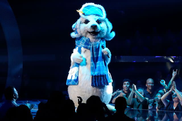 <p>Michael Becker / FOX</p> Seal performs on 'The Masked Singer'