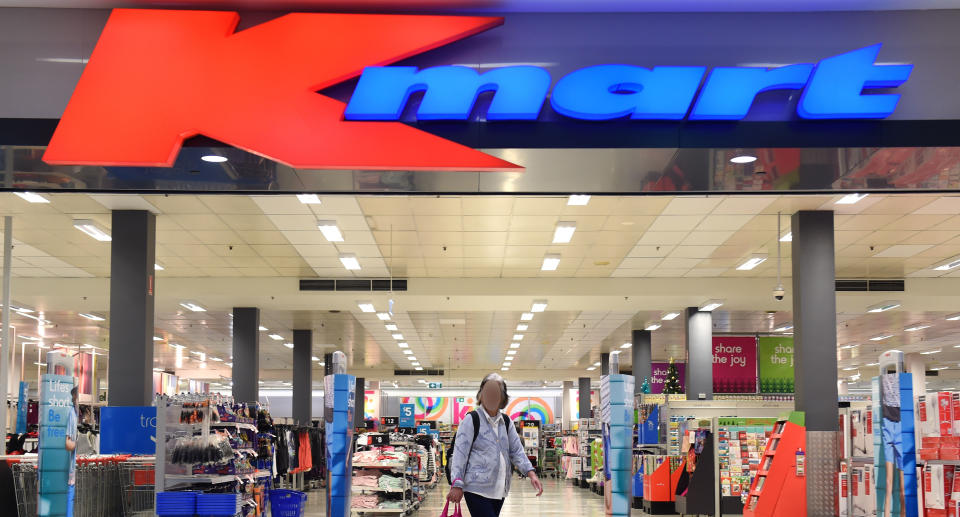 A Kmart team member at Greensborough Plaza has tested positive for coronavirus. Pictured is a stock image of a Kmart.