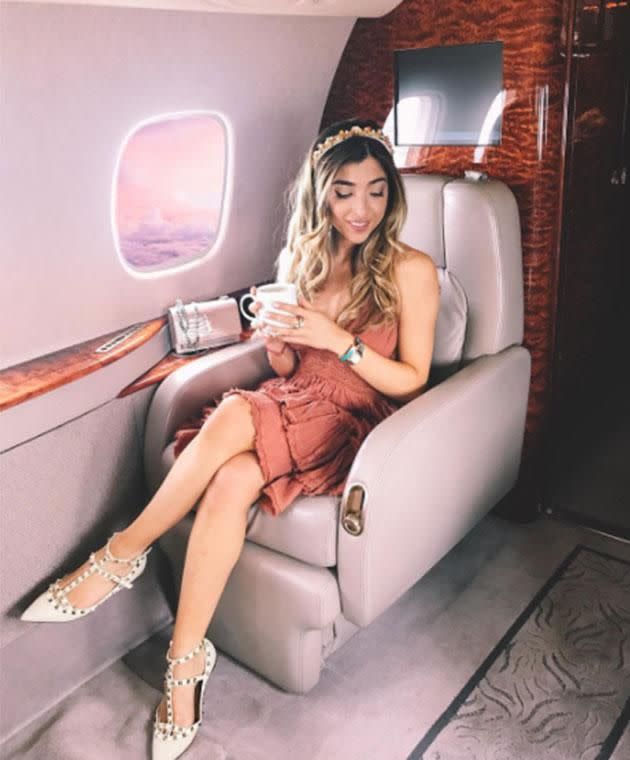 Blogger Amelia might appear to travel in style, but does she really? Photo: Instagram