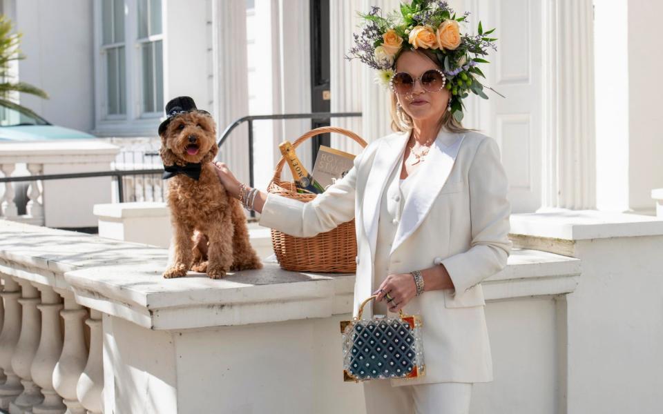 After a year of dressing up at home to watch the races, like Naomi-Jane Adams (pictured), Royal Ascot hold out hope that up to 10,000 people per day will be allowed to attend - Kirstin Sinclair /Getty Images Europe 