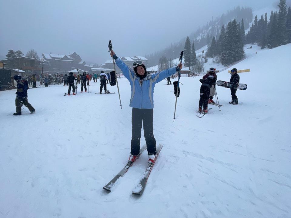 The author at the base of the Winter Park Resort.