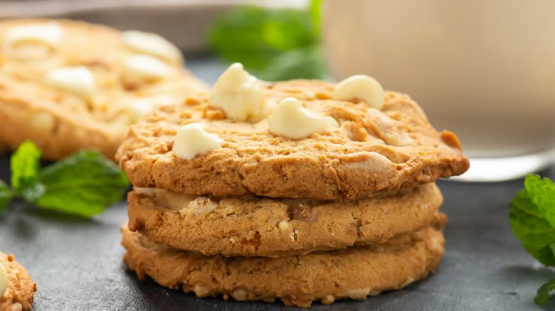 Cookies on wooden table