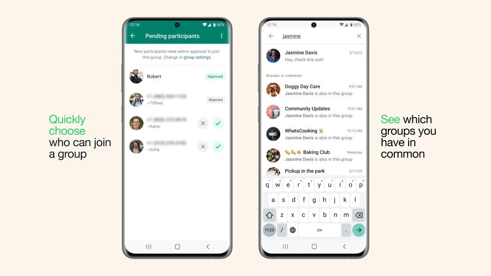 WhatsApp group new features