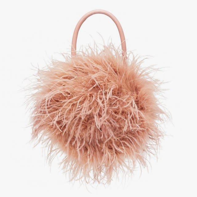 Loeffler Randall Zadiea feather circle bag, $350, shopbop.com