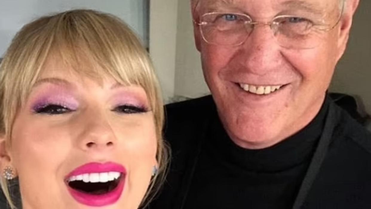 Taylor Swift and her father Scott Swift. Picture: Supplied