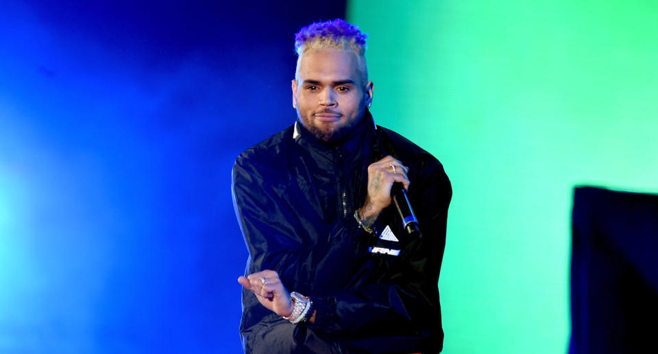 Chris Brown performs onstage during ‘We Can Survive, A Radio.com Event’ at The Hollywood Bowl. Source: Getty Images