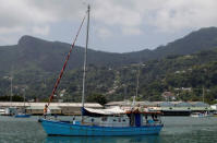 FILE PHOTO: A fisherman's boat is seen at Seychelles port February 29, 2012. REUTERS/Ahmed Jadallah/File Photo