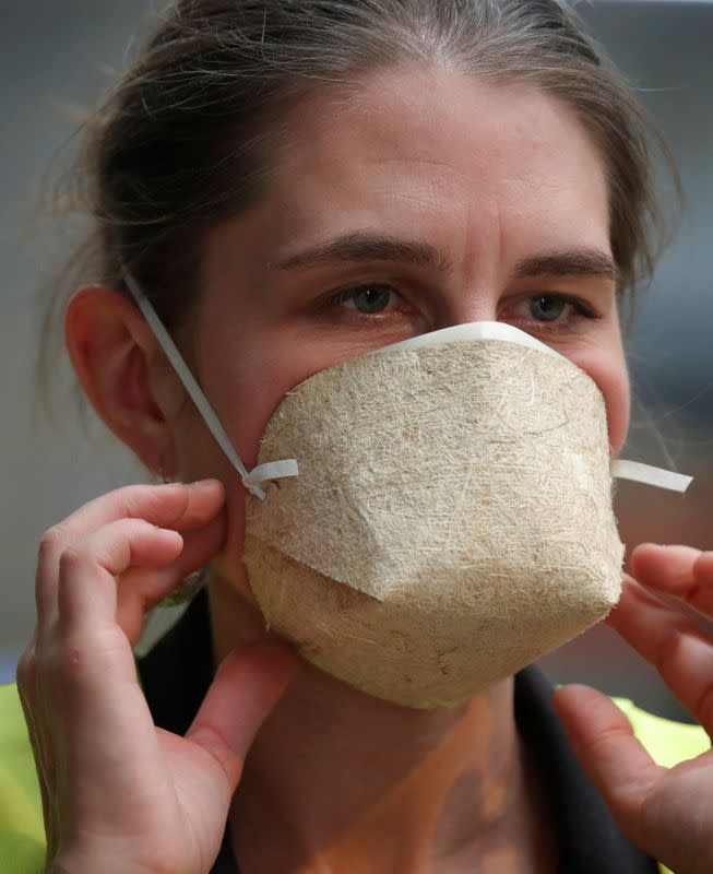 French company Geochanvre makes compostable face masks from hemp