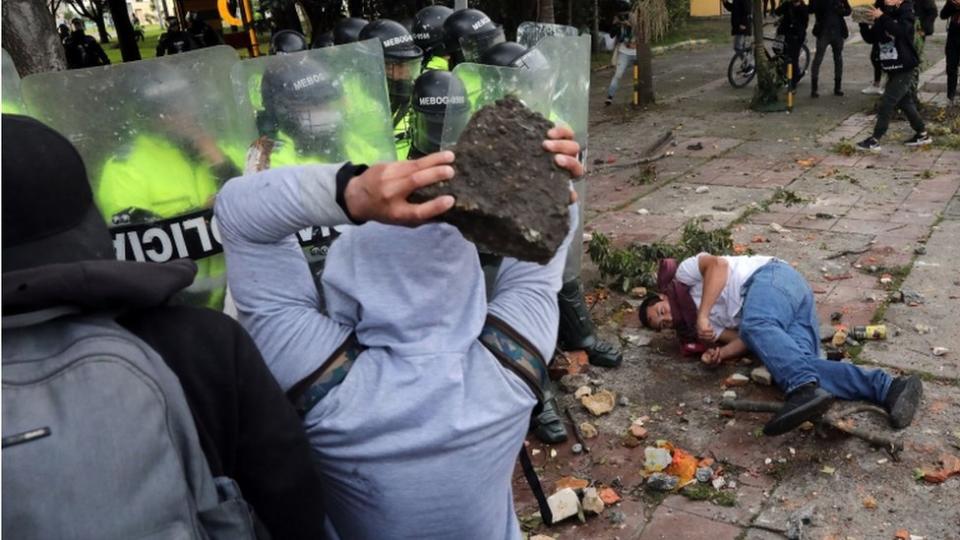 Protestas en Bogotá