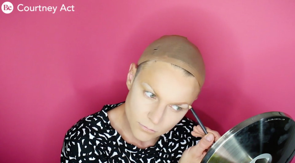 Courtney Act transforms herself into Aussie darling Soph - in under one minute. Photo: Be