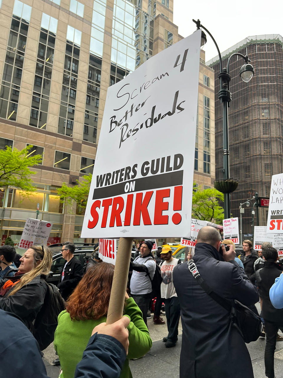 NYC picket at Peacock NewFronts