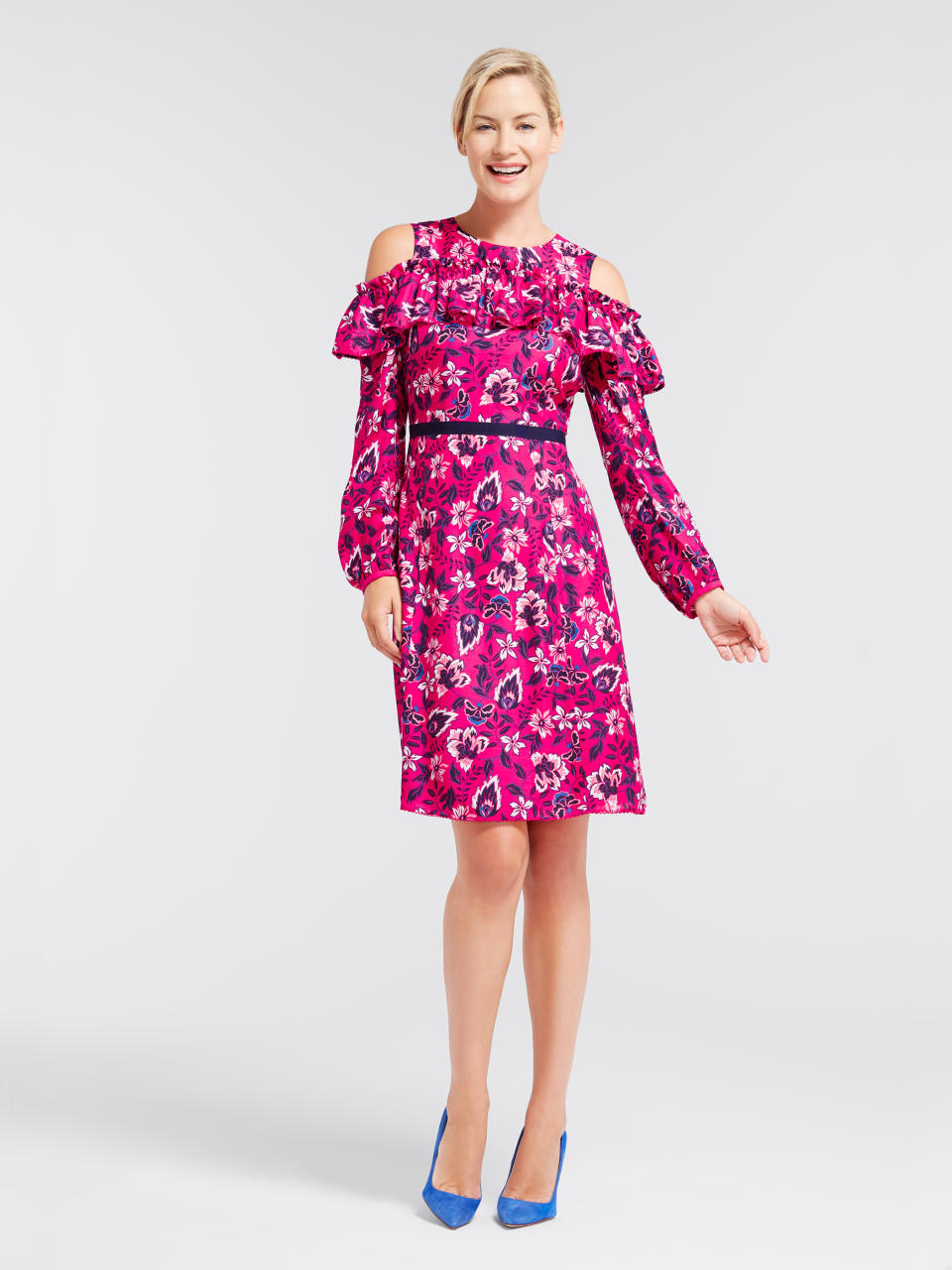 FRANCIE FLORAL OFF THE SHOULDER DRESS