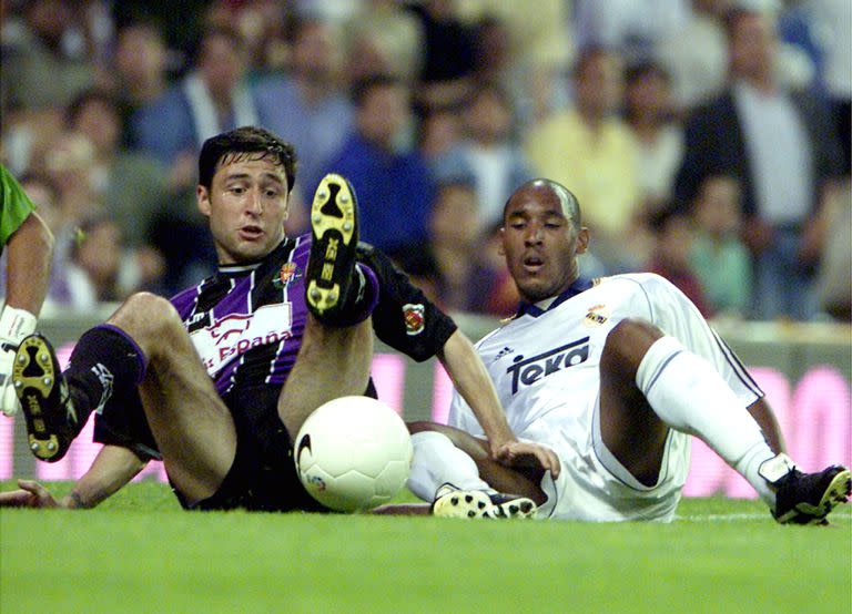 Nicolás Anelka anotó un gol determinante para Real Madrid en la Champions League de 2000