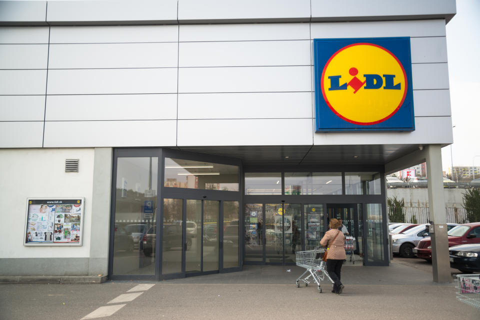 Nitra, Slovakia, march 28, 2018: Lidl Supermarket. Lidl is a German global discount supermarket chain, that operates over 10,000 stores across Europe.