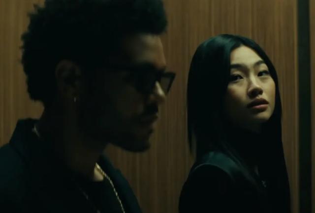 The Weeknd and Hoyeon Jung look great together in Abel's Lost in