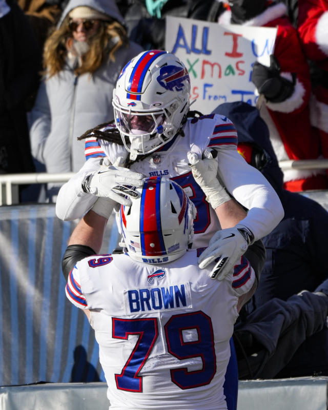 Buffalo Bills running back James Cook (28) rushes in the first half against  the Cleveland Browns during an NFL football game, Sunday, Nov. 20, 2022, in  Detroit. (AP Photo/Rick Osentoski Stock Photo - Alamy