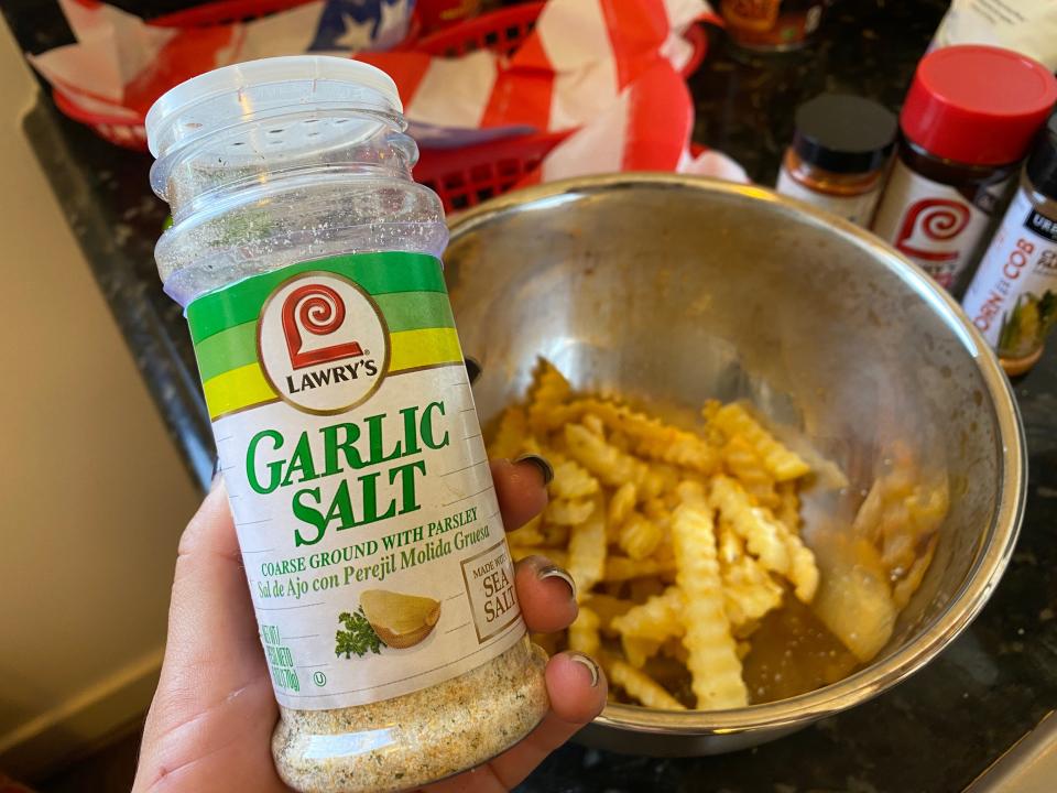 garlic salt fries