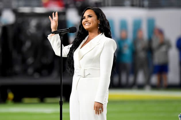 Demi Lovato au Super Bowl, Miami Gardens, Floride, le 2 février 2020 (Photo: Jeff Kravitz via Getty Images)