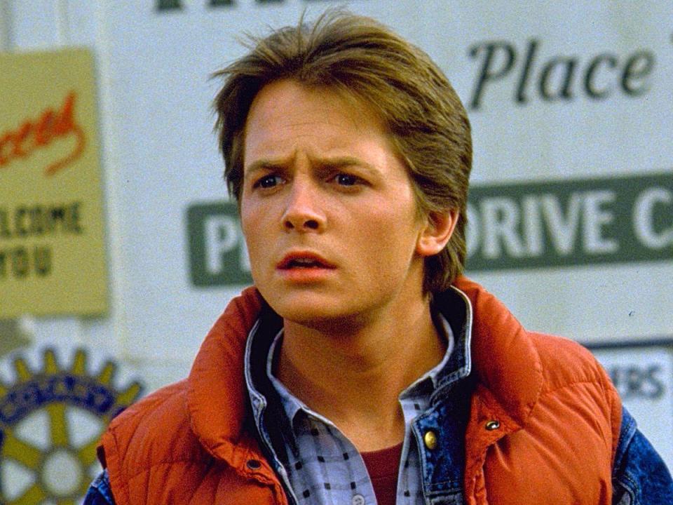 michael j fox in back to the future