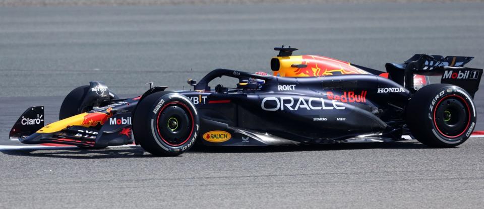 Dutch Formula One driver Max Verstappen of Red Bull Racing steers his car during the pre-season testing session for the 2024 Formula One, at the Bahrain International Circuit near Sakhir, Bahrain, 21 February 2024. Formula 1 pre-season testing, Sakhir, Bahrain -