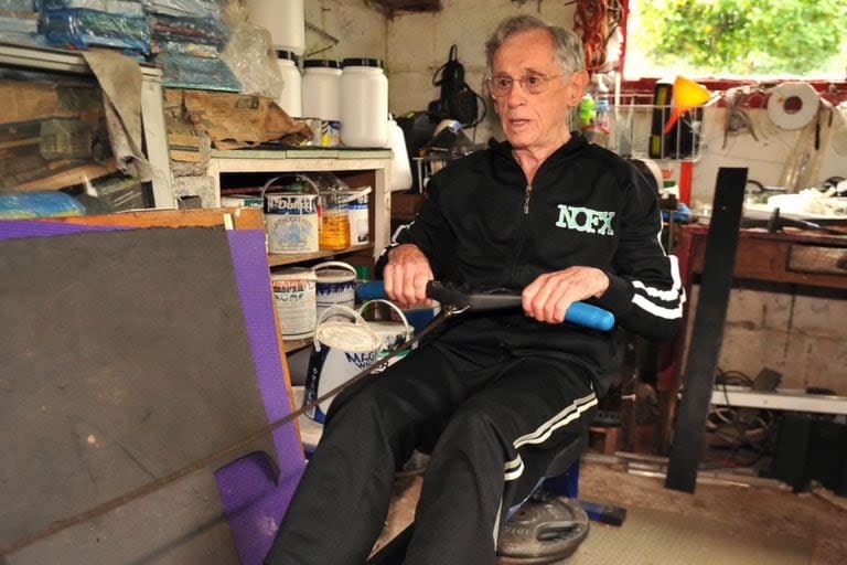 Richard Morgan, cuatro veces campeón de máquina de remo, comenzó a hacer ejercicio físico a los 70 años