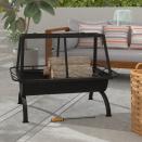 <p><strong>Arlmont & Co.</strong></p><p>wayfair.com</p><p><strong>$107.99</strong></p><p>The rustic lines of this fire pit would be right at home at a country cabin—plus, it comes with a grill grate for cooking meals over an open fire.</p>