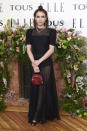 <p>Emma Roberts was recently named as Tous’ new ambassador and to celebrate, the actress attended a party in her honour. For the occasion, she dressed in a sheer black dress finished with a punchy red bag by the label. <em>[Photo: Getty]</em> </p>