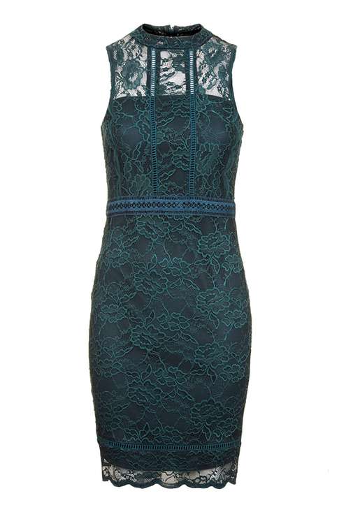 Mix Lace Bodycon Dress