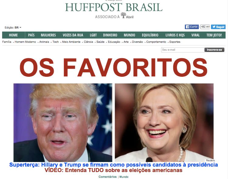 THE FAVORITES / Super Tuesday: Hillary and Trump firm up as possible presidential candidates / VIDEO: Understand everything about the U.S. elections