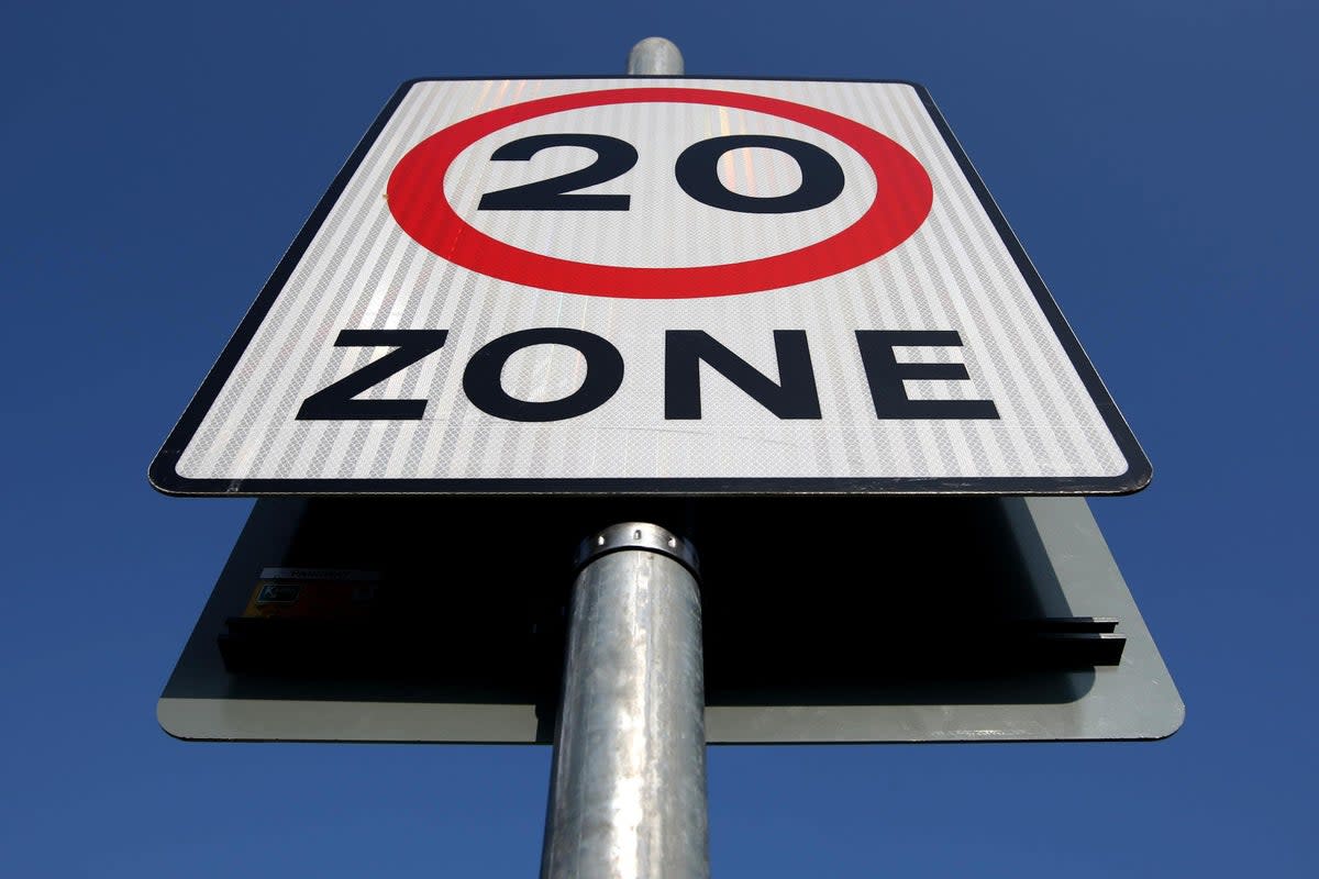 Roads with a 20mph limit did experience a reduction in traffic, according to the report (Dominic Lipinski/PA) (PA Archive)