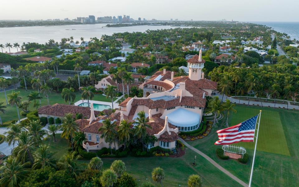 Donald Trump's Mar-a-Lago estate in Palm Beach, Florida - AP