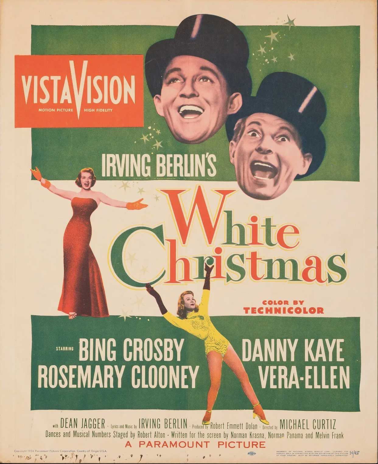 Movie poster for the 1954 film, White Christmas