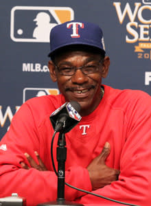 Manager Ron Washington has been pleased with Moreland's progress with the Rangers
