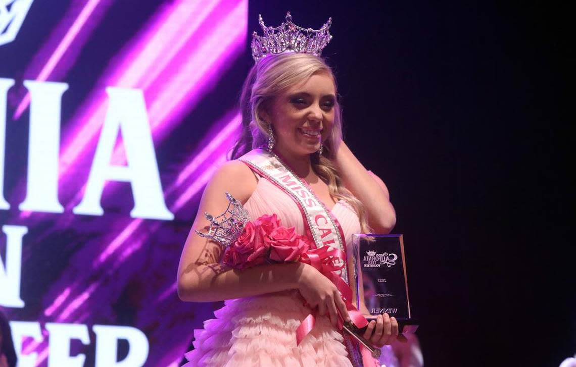Miss San Diego Natalie Miragliotta was crowned Miss California Volunteer Teen during pageant held at the Tower Theatre on Jan. 15, 2023.