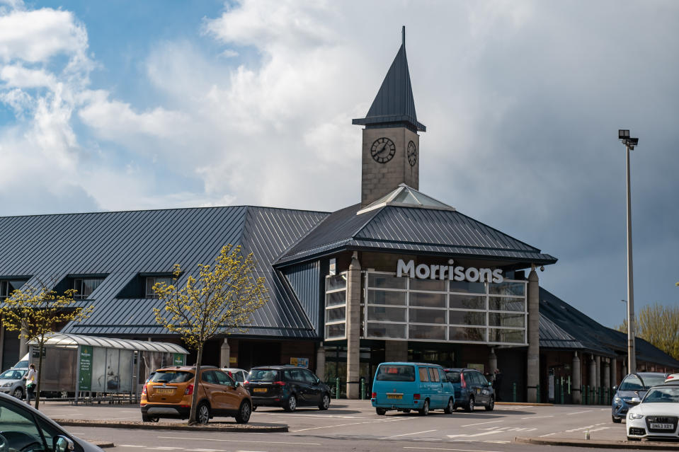The Morrisons supermarket where the baby was found. (SWNS)