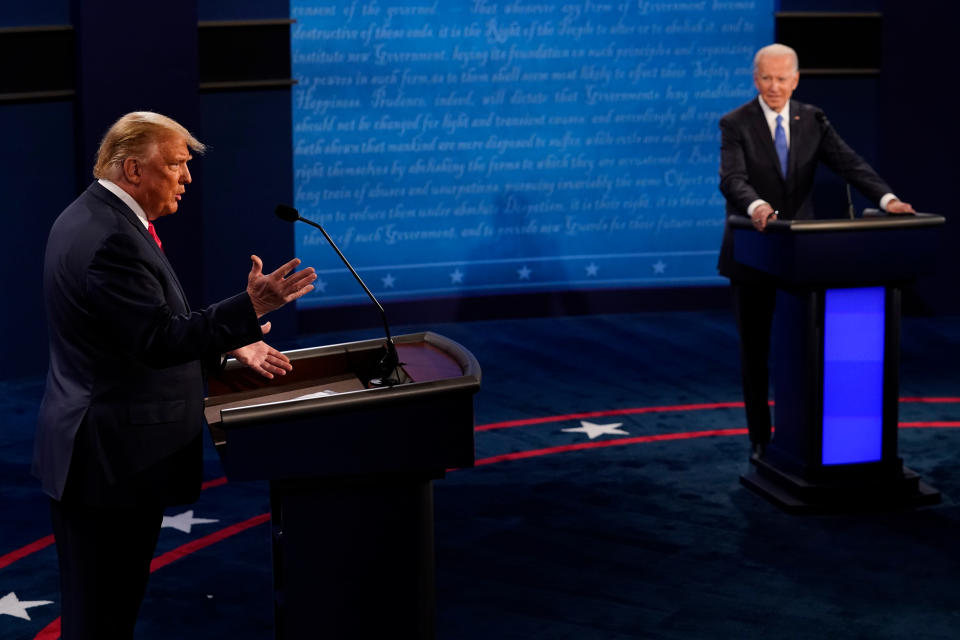 Donald Trump (links) und Joe Biden, hier im Jahr 2020. (Bild: Morry Gash-Pool/Getty Images)