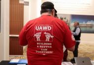 UAW member wears a UAWD shirt during the 2023 Special Elections Collective Bargaining Convention in Detroit