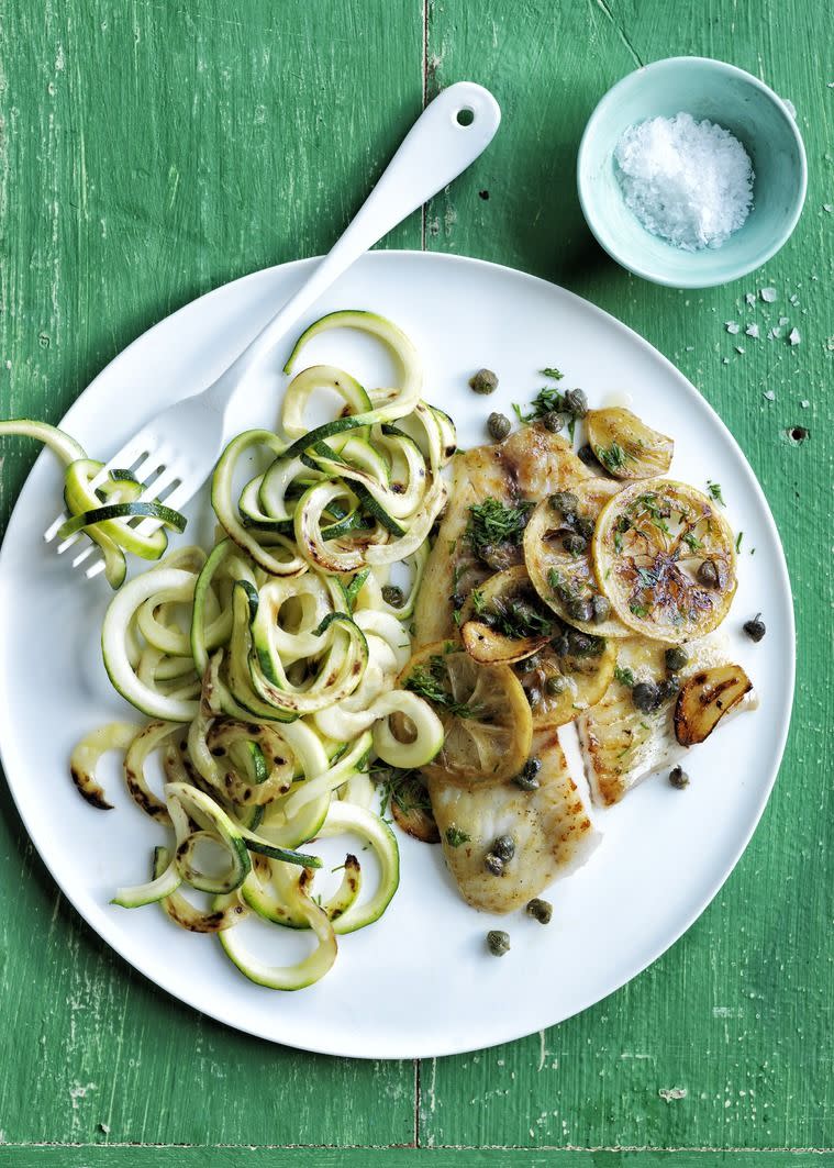 Seared Tilapia with Spiralized Zucchini