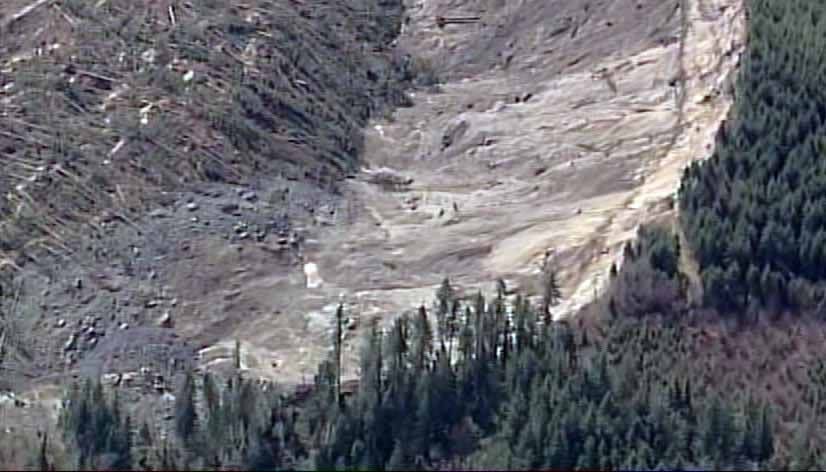 March 31, 2014: Chopper 7 was over the Oso landslide and the ongoing search for victims.