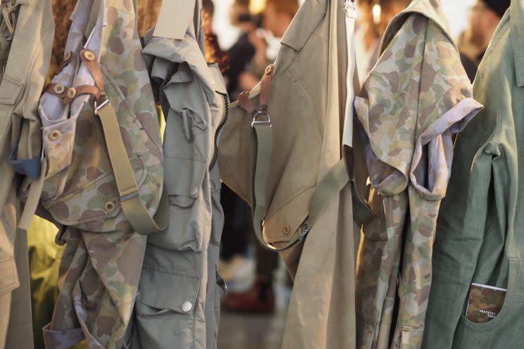 Camo print features heavily throughout the SS18 range [Photo: Yahoo Style UK/Sabrina Carder]