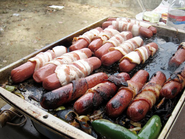 The Hot Dogs on Hollywood Boulevard