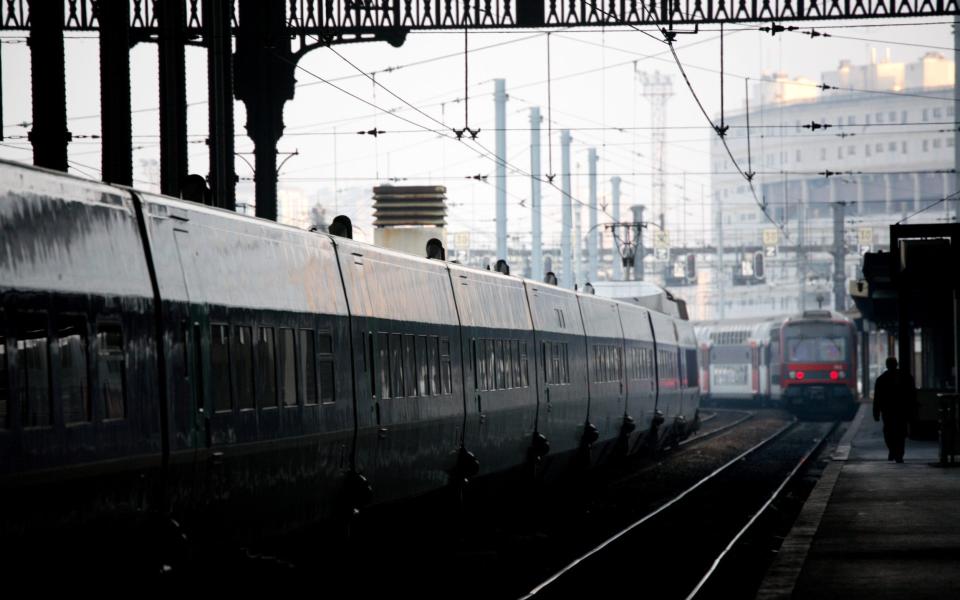 Train at Gare de Lyon railway station - Bruce Bi