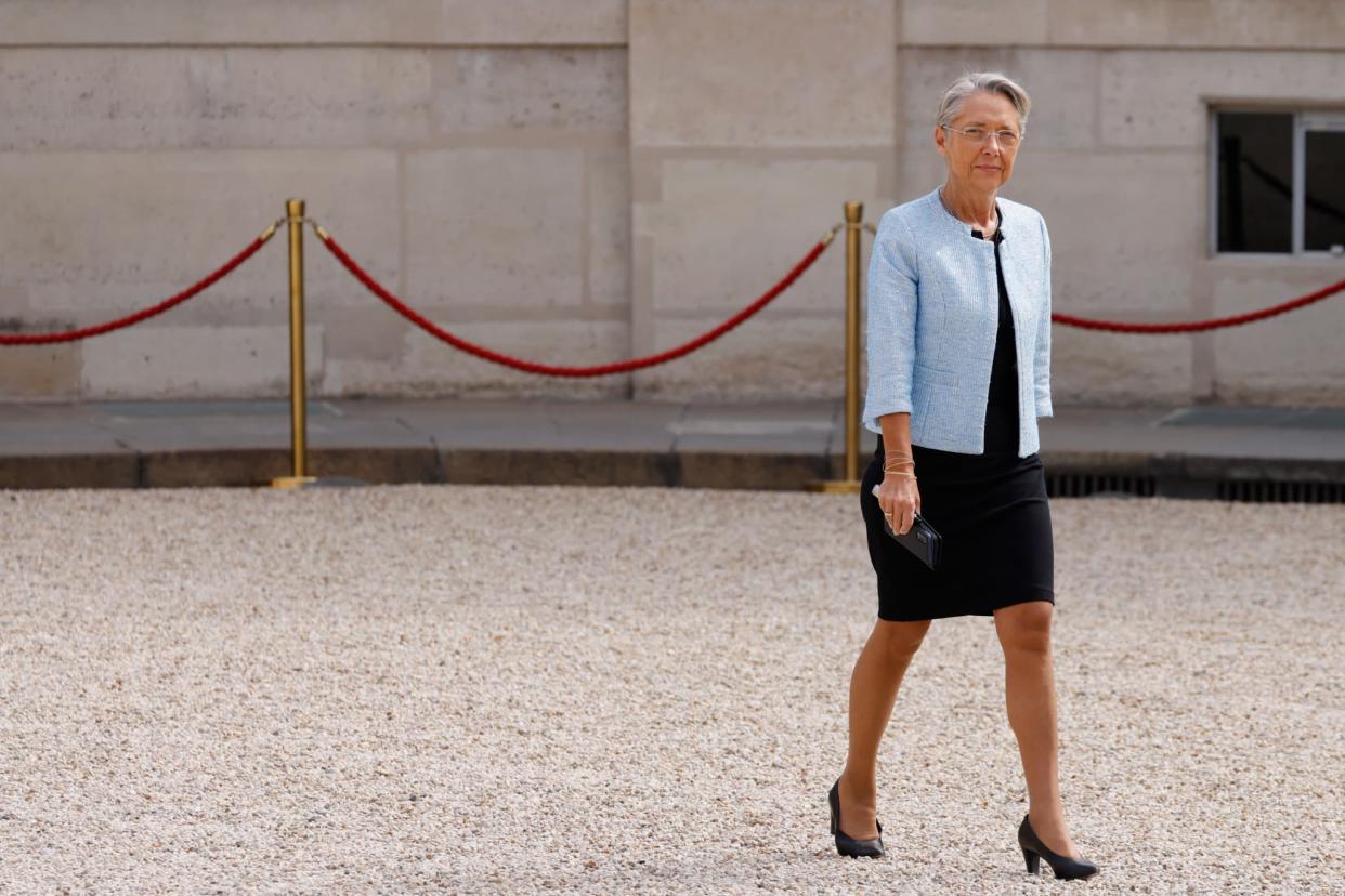 Élisabeth Borne à l'Élysée, le 7 mai 2022 - LUDOVIC MARIN / AFP